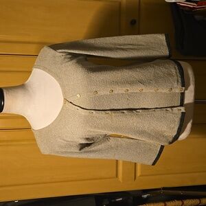 Arden B Women's Grey Cardigan and Matching Camisole Top! L